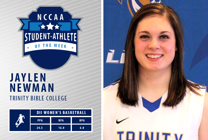 Newman Named NCCAA Student-Athlete of the Week
