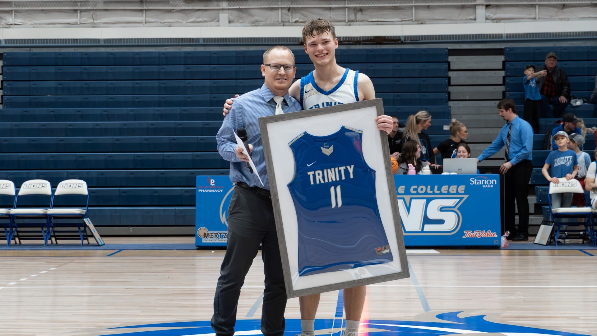 Trinity Lions Shine: Seniors Honored as Basketball Team Triumphs in Double Win Weekend Thumbnail