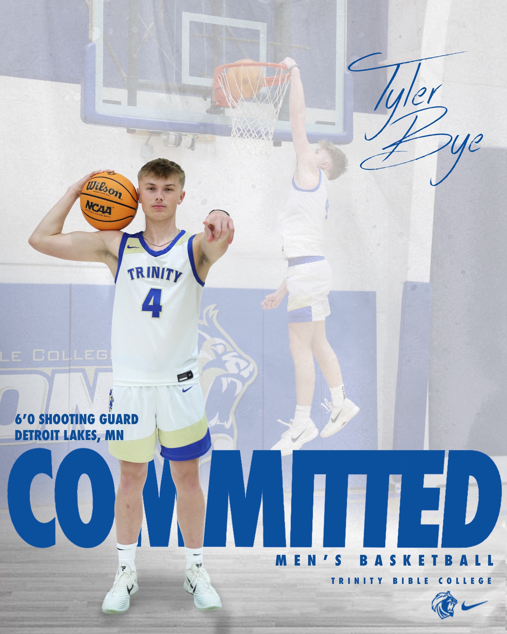 Tyler Bye Commits to Trinity Bible College