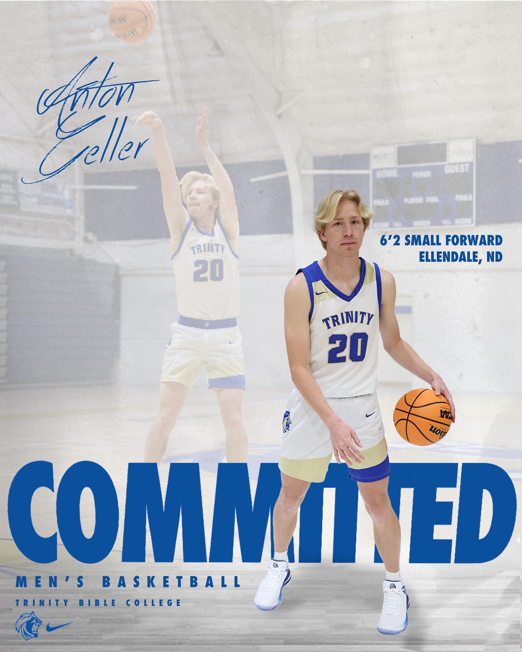 Anton Geller Signs with Trinity Bible College for Men’s Basketball